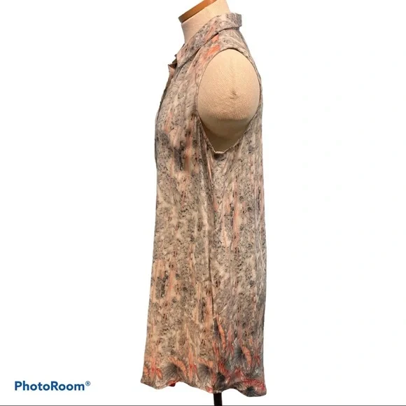 Tolani Holly Sleeveless Silk Shirt Dress - Picture 2 of 12